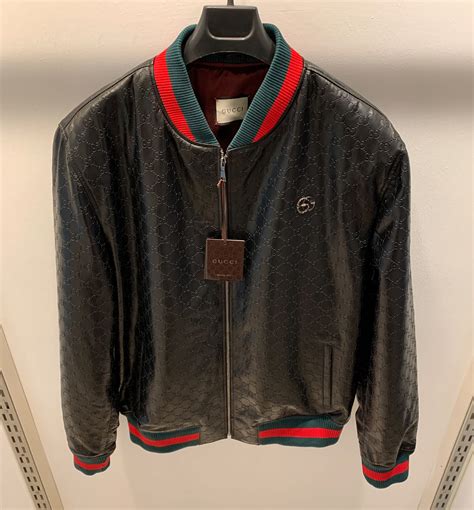 gucci leather jacket replica|gucci leather jacket vintage.